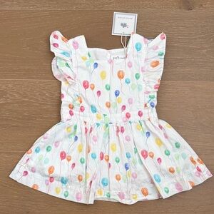 Petit Peony Colorful Balloon Print Dress